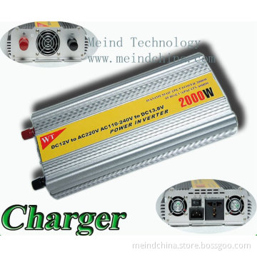 2000W Power Inverter with Charger AC Adapter Car Inverters Power Supply Watt Inverter Car Charger Off Grid Inverter